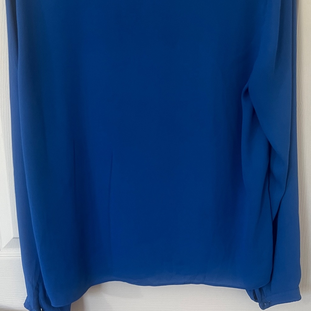 SOLD:  J. Crew Ruffle-Trim Long-Sleeve Blouse - Picture 5 of 8